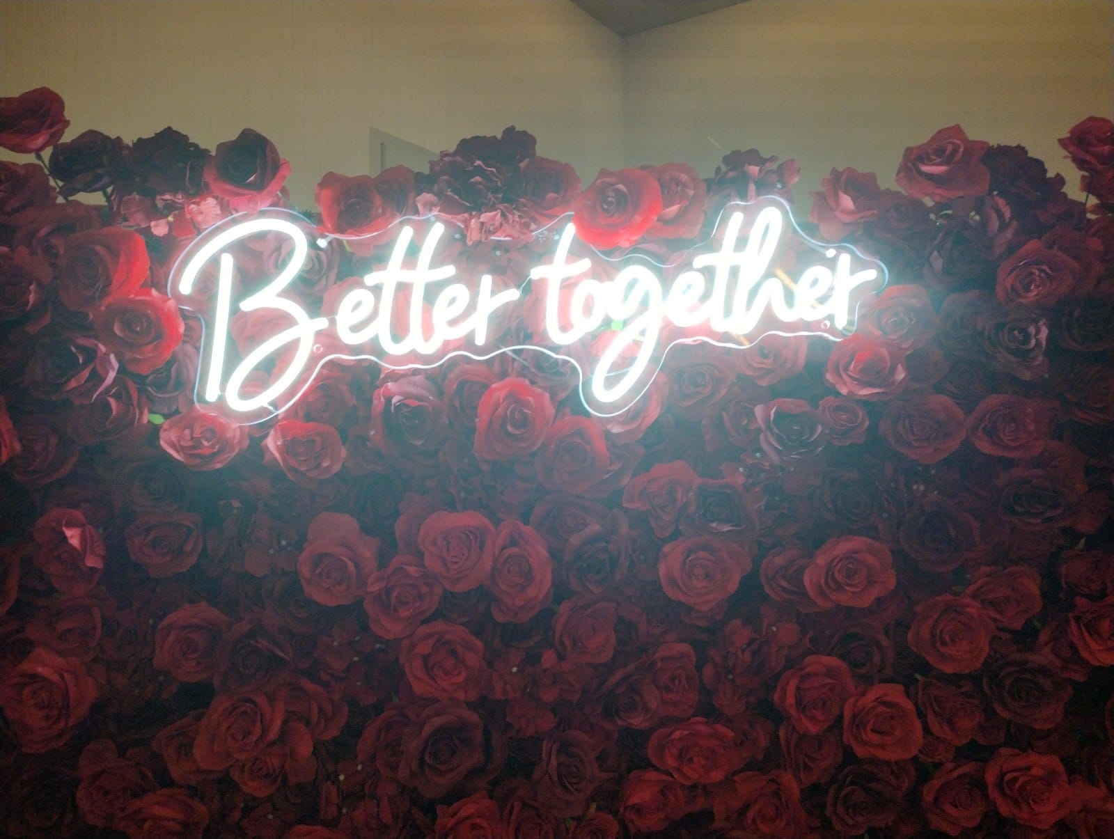 Better together neon sign